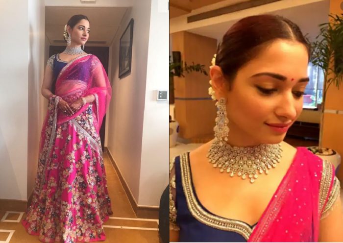 Tamanna bhatia jewellery in brothers marriage